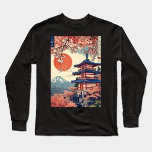 Tardis in Japan Long Sleeve T-Shirt